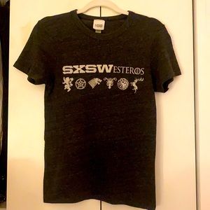 Unisex SXSW Game of Thrones Westeros T-Shirt GoT Lannister Stark Baratheon